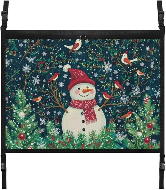 Snowman Bird Car Roof Storage Bag Car Seat Back Hanging Bag Premium Car Seat Organizer Inner Car Accessories Compatible with Most Vehicles