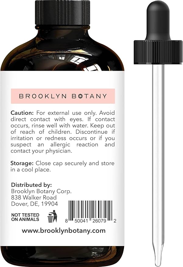 Brooklyn Botany Turmeric Essential Oil - Huge 4 Fl Oz - 100% Pure and Natural - Premium Grade with Dropper - for Aromatherapy and Diffuser