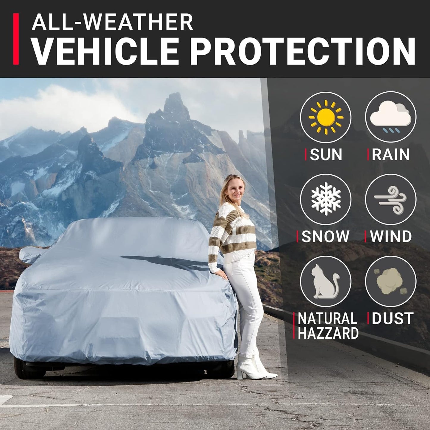iCarCover Premium Car Cover for 1988-2020 Buick Regal Heavy Duty Waterproof All-Weather Automobiles Custom Fit Indoor Outdoor UV Snow Protection Covers with Straps and Bag