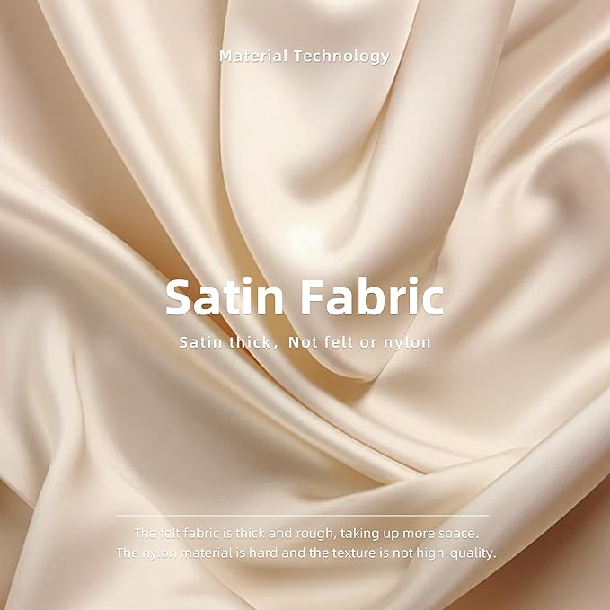 DGAZ Silk Purse Organizer Insert Fits LV Speedy 16/20/25/30/35/45 bags，Silky Smooth Bag Organizer，Luxury Handbag & Tote Shaper（Craie，SP45）