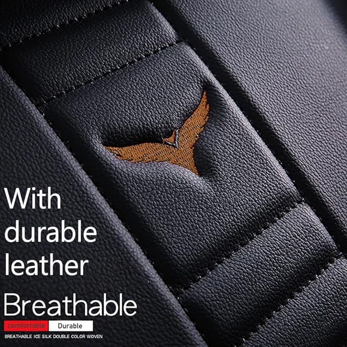 for Toyota CHR Seat Covers 2018-2026, Full Coverage Customized Car Seat Covers, Premium Leather Waterproof Stain-Resistant Easy to Install (Luxury 2 Seats, Black&Coffee)