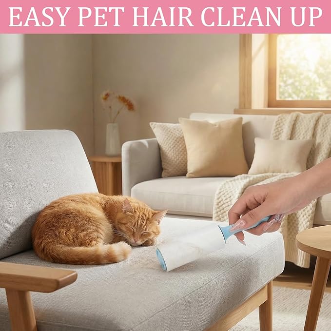 36 Pcs Mini Lint Roller Travel Size Portable Travel Lint Roller for Purse Pet Hair Clothes Furniture Car Compact Lint Bursh Sticky Small Cat Hair Removal Tool Gifts 1080 Sheet