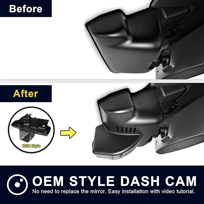 4K Dash Cam Custom fit for Subaru Crosstrek 2024 2025 2026(Model B),Base Limited Premium Sport Wilderness etc, Integrated OEM Look, UHD 2160P Video, App & WiFi, 64GB Card
