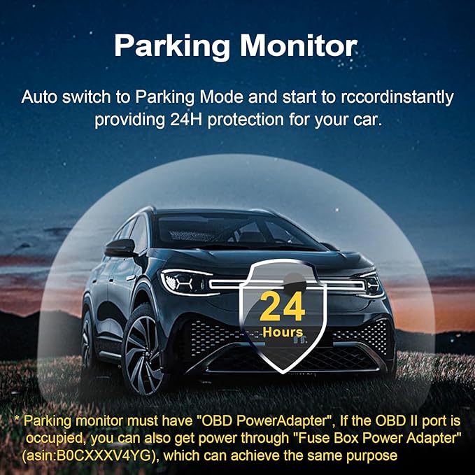 Mangoal Front 4K & Rear 1080P Dash Cam for GMC Sierra 1500 2019-2021, 1500 Limited 2022, 2500/3500 HD 2020-2023(Model A), Model A & Model B have Same Model Years but Vehicle Sensor Cover Are Different