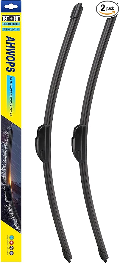 OEM All Season Wiper Blades for 2002-2012 Jeep Liberty,2000-2006 Toyota Tundra Wiper Blades, Genuine Replacement (19 inch + 19 inch) For My Car
