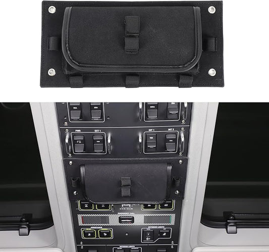 Overhead Storage Bag Compatible with INEOS Grenadier 2020-2024 2025, Front Car Roof Control Panel Storage Box Auto Accessories