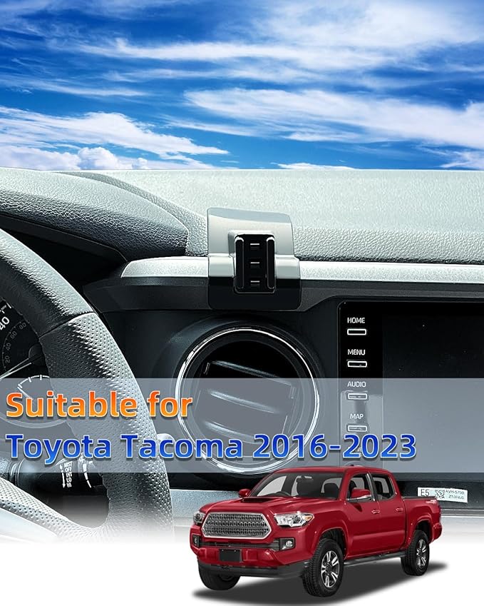 PZK Car Phone Holder for Toyota Tacoma 2016 2017 2018-2022 2023 Accessories Custom Air Vent Compatible with Magsafe Car Phone Mount Hands Free 360° Rotation Cell Phone Automobile Cradles