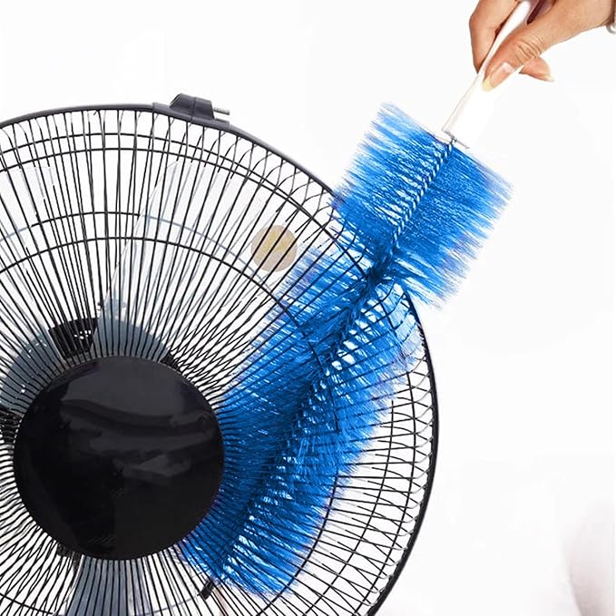 Fan Cleaner Brush，Fan Brush Cobweb Duster Microfiber Duster Ideal for Ceiling Duster, Air Vents, Curtains，Cleaner for Box （2PCS） (Grey)