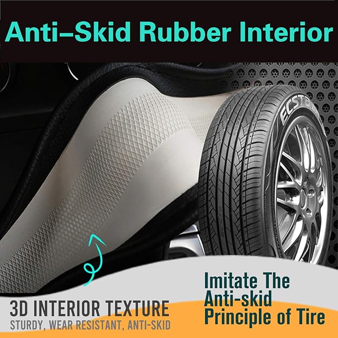 PINCTROT Large Size Bling Comfy Steering Wheel Cover with Jumbo Crystal Rhinestones, Anti-Slip Diamond Leather, 15.5-15.75 Inch (Black)