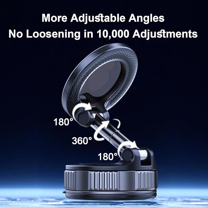 [2026 NEW] for MagSafe Car Phone Holder,Upgraded Magnetic Suction Cell Phone Mount for Dashboard Windshield Screen,Tesla Truck Van GPS Stand Cradle for iPhone 17 Pro Max 16 15 14 13 12 Samsung Android