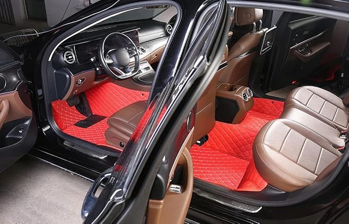 Custome Car Mats Accessories All Weather Floor mats Compatible with Automotive Floor Mats Passenger car mats (Gray)