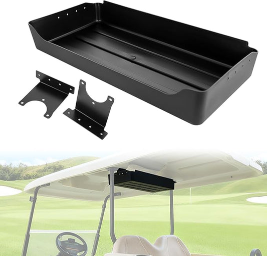Rear Overhead Storage Tray for Club Car Tempo 2025 Golf Cart Accessories, Roof Rear Storage Box Ceiling Organizer Tray Compatible with Club Car Tempo Standard Factory Roof