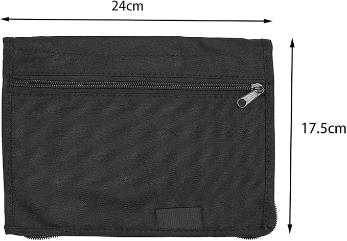 aqxreight Universal Car Glove Compartment Organizer with 6 Pockets, Zipped Outer Pocket, and Inner Slit Pocket for Easy Access to Documents and Cards, 600D Oxford Cloth