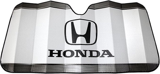 Plasticolor 003714R01 Honda Logo White Accordion Style Car Truck SUV Front Windshield Sunshade