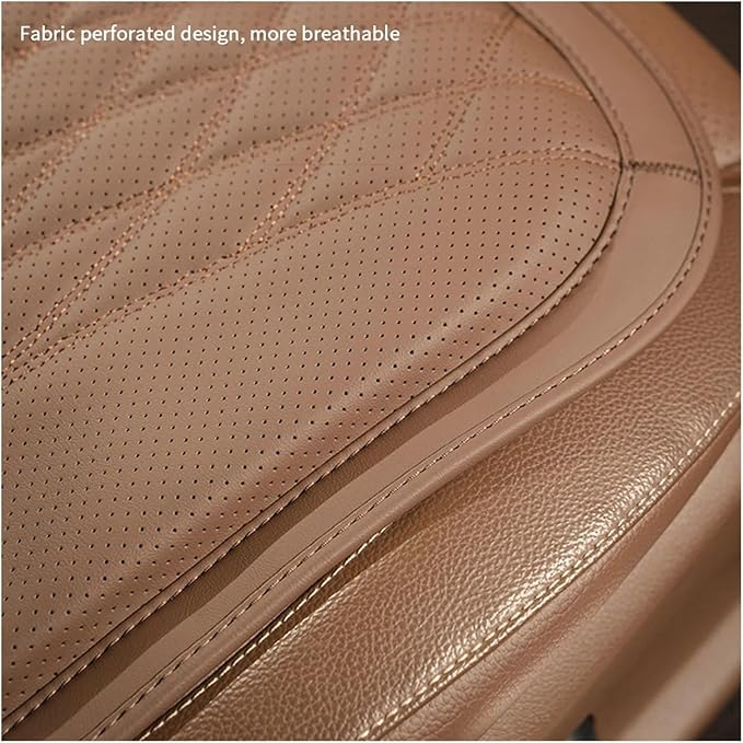 F Car Seat Cushion for BMW All Model I3 I4 I8 X1 X2 X3 X4 X5 X5M X6 X7 Z4 Car Lumbar Support Pillow Auto Seat Waist Back Cushion Y (Color : Brown A)