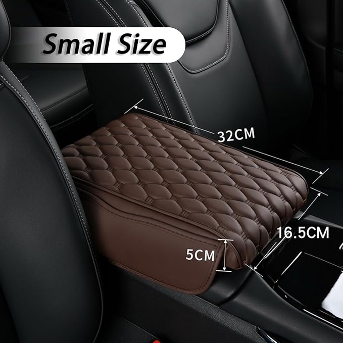 Car Center Console Cover for Toyota Venza 2008-2015 2021 2022 2023 2024 2025, Thick Armrest Cushion Pad with Side Storage Pockets, Center Console Protector, Arm Rest Cover