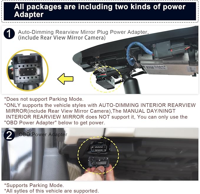 Mangoal Front 4K & Rear 1080P Dash Cam for GMC Sierra 1500 2019-2021, 1500 Limited 2022, 2500/3500 HD 2020-2023(Model A), Model A & Model B have Same Model Years but Vehicle Sensor Cover Are Different