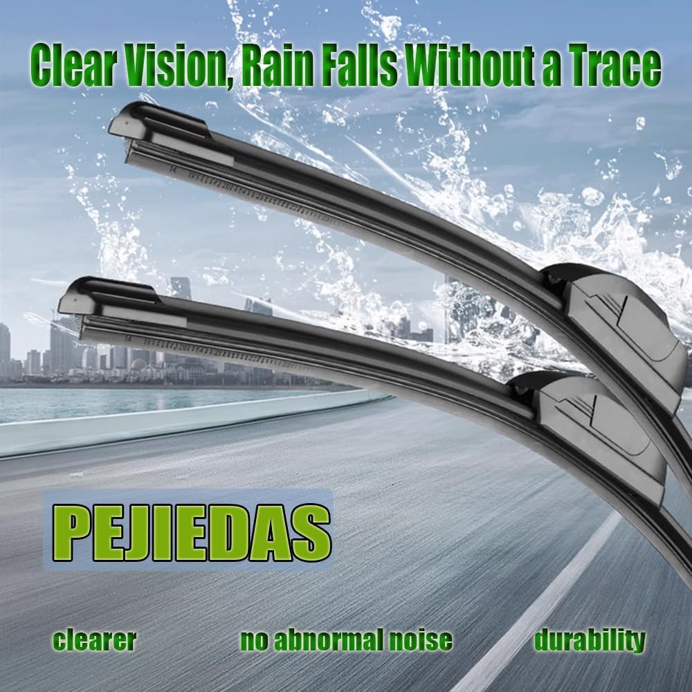OEM Quality Front Wiper Blades, Replacement for 2016-2021 Honda Civic,2012-2017 Toyota Camry,2011-2021 Hyundai Sonata OE Original Style (26 Inch + 18 Inch Front Wiper Blades)