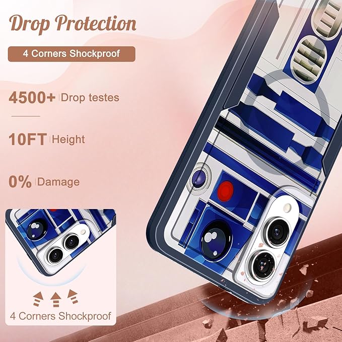 for Samsung Galaxy S25 Edge Case - Compatible with MagSafe Women Girls Boys Cute Magnetic Protective Phone Cover Cool Blue Unique Heavy Duty Shockproof Design for Samsung S25 Edge Case