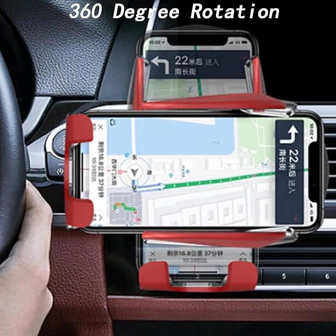 Smart Car Wireless Charger Phone Holder, Fashion Car Charger, Smart Sensor Car Wireless Charger, Automatic PhoneHolder forCar, for All Phone (Black)