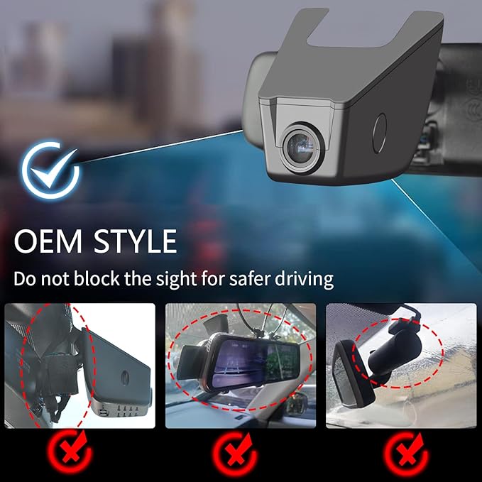 Front 4K HDR Dash Cam STARVIS 2 IMX678, Custom Fit for Subaru Crosstrek 2018 2019 2020 2021 2022 2023 (Model A),Base Limited Premium Sport etc, 5GHz WiFi, GPS, 64GB Card