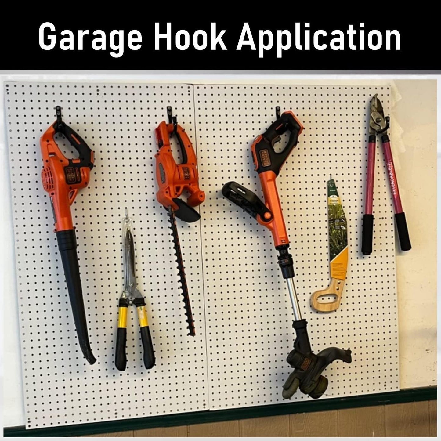 Heavy Duty Garage Storage Hooks, 3.4Inch J Utility Garage Wall Hooks for Hanging, 8 Pack Wall Mounted Hanging Hooks