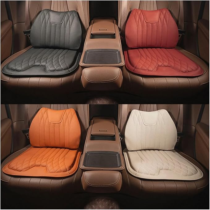 F Car Seat Cushion for BMW All Model I3 I4 I8 X1 X2 X3 X4 X5 X5M X6 X7 Z4 Car Lumbar Support Pillow Auto Seat Waist Back Cushion Y (Color : Orange C)