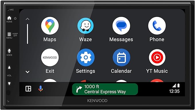 KENWOOD DMX500S 6.8" Capacitive Touchscreen Digital Multimedia Receiver – Wireless Apple CarPlay, Android Auto, Bluetooth