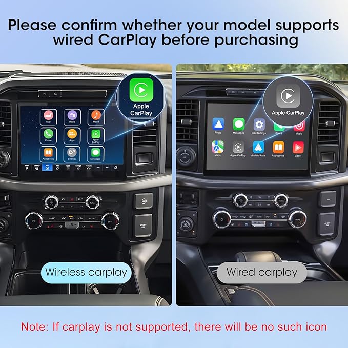 Wireless Carplay Adapter for iPhone, Convert Wired to Apple Carplay Wireless Adapter, Mini Size, Plug and Play, Connection Stable No Delay Car Play for Toyota Specific Models