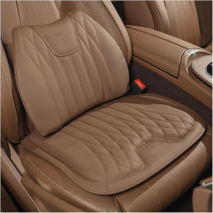 F Car Seat Cushion for BMW All Model I3 I4 I8 X1 X2 X3 X4 X5 X5M X6 X7 Z4 Car Lumbar Support Pillow Auto Seat Waist Back Cushion Y (Color : Orange A)