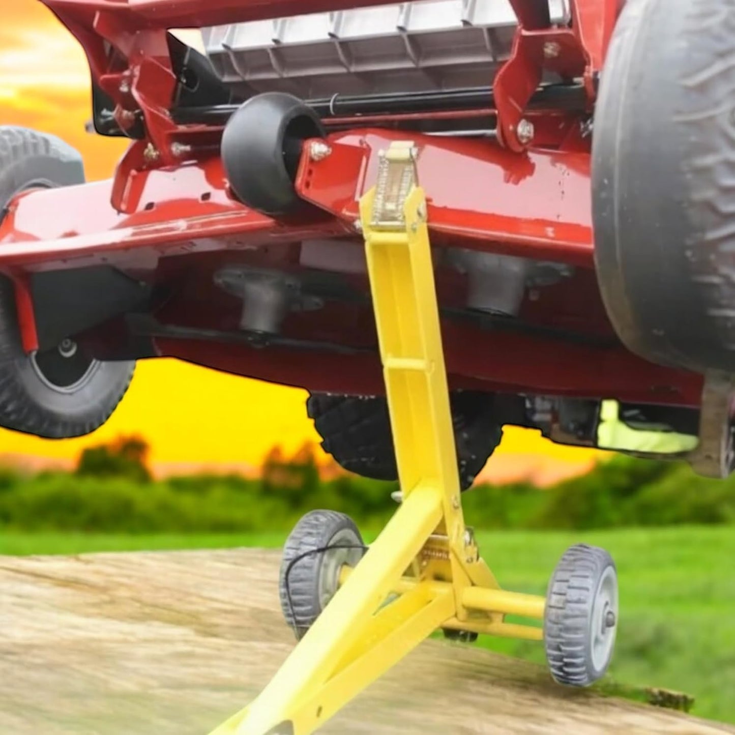 Jungle Jim's Commercial or Push Mower Jack -Lift Most Mowers, Even ZTRs - 800 Pound Capacity!