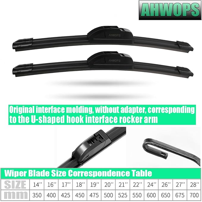 3 Wiper Front and Rear Wiper Blades for 2008-2012 Jeep Liberty, OE Original Style (19″/19″ Front/14″ Rear) For My Car