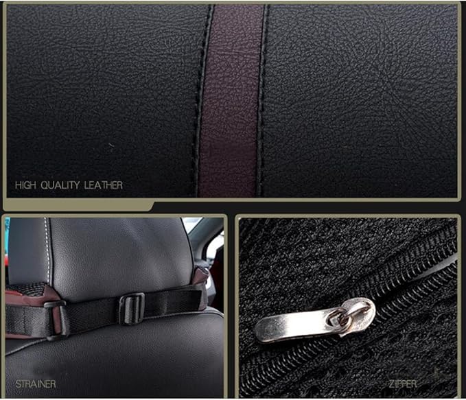Car Seat Lumbar Support Pillow Neck Pillow Headrest Head Support Back Cushion Pad Soft Memory Foam Artificial Leather for Car Home Office Chairs Lower Back Pain Relief Corrects Posture Beige