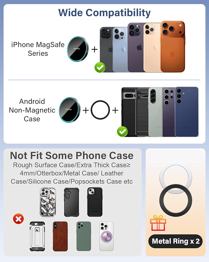 SKYLOTEC Phone Mount for Honda CR-V CRV 2017-2022 Accessories 5/7-Inch Screen Fixed Clip, Car Magnetic Phone Holder Compatible with MagSafe, Magnets Fast Wireless Charger CR V Cell Phone Holder