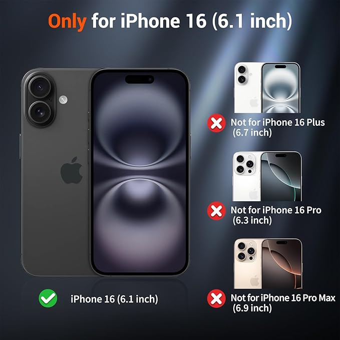 SUPFINE Magnetic for iPhone 16 Case with Screen Protector (Compatible with MagSafe) (Military Grade Drop Protection) Translucent Matte Shockproof Phone Cover,Light Pink