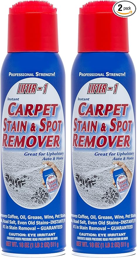 Carpet Spot Remover, Stain and Red wine Remover, and Spot Treatment for Oil, Grease, Urine, Cleaning Performance for Rugs, Upholstery, Fabrics Pack of 2