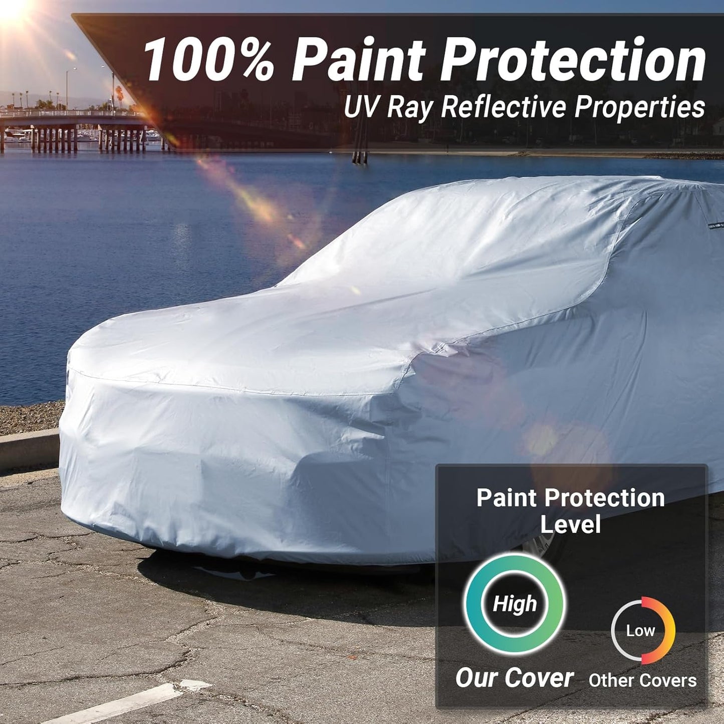 iCarCover Premium Car Cover for 1959-1970 Buick Lesabre Heavy Duty Waterproof All-Weather Automobiles Custom Fit Indoor Outdoor UV Snow Protection Covers with Straps and Bag