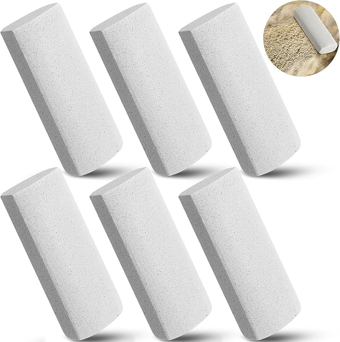 Abbylike 3 Pcs Pet Hair Remover Pumice Stone Car Pet Hair Removal Tool for Bedding Carpet Couch Furniture Cleaning (6.1 x 2.56 x 1.4 Inch,Gray)
