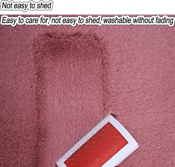 Plush Car Seat Cushion, Soft Warm Fuzzy Faux Rabbit Fur Fluffy Plush Auto Seat Cover Vehicle Car Front and Back Seat Protector Pad with Non-Slip Backing Cushion Interior Universal Fit (Grey,3PCS)