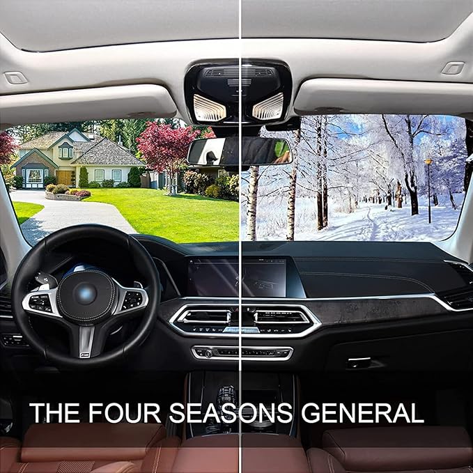 Blueberry Blue Fruits Watercolor Windshield Sunshade Car Sun Shade Blocks UV Rays Visor Protector Accordion Folding Sun Reflector Auto Sunshade for Truck SUV
