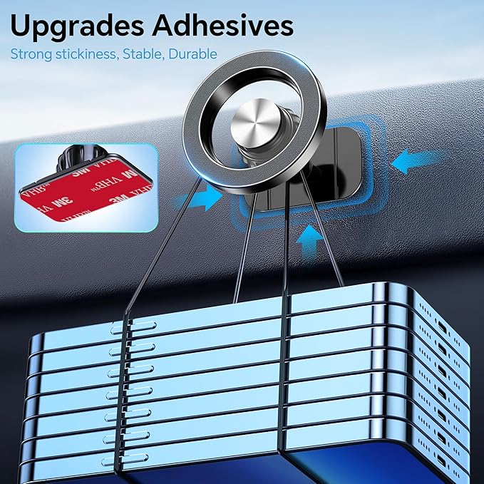 Coolpow for Magsafe Car Mount【20 Strong Magnets】Magnetic Phone Holder for Car Phone Holder Magnetic Phone Mount Dash Air Vent Cell Phone Holders for Your Car Mount for iphone 17 Pro Max 16 15 14 13 12