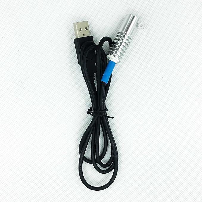Side Glow Fiber Optic USB Light Source Illuminator Fiber lamp Light Source Guide Fiber LED Light Source 5V Fiber Small Light Source (Red, 3mm)