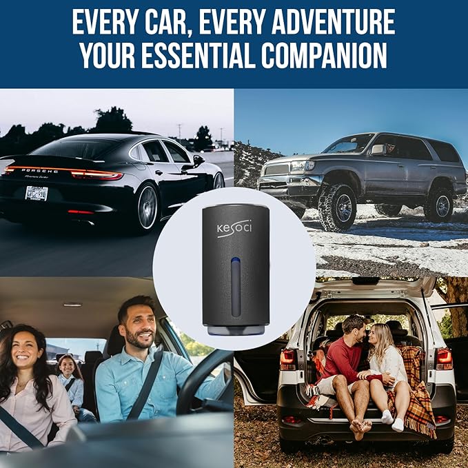 Smart Car Air Freshener: Revolutionary Smart Car Diffuser Vent Clip with 3 Exclusive 10 ml Fragrances (3 x Ocean)
