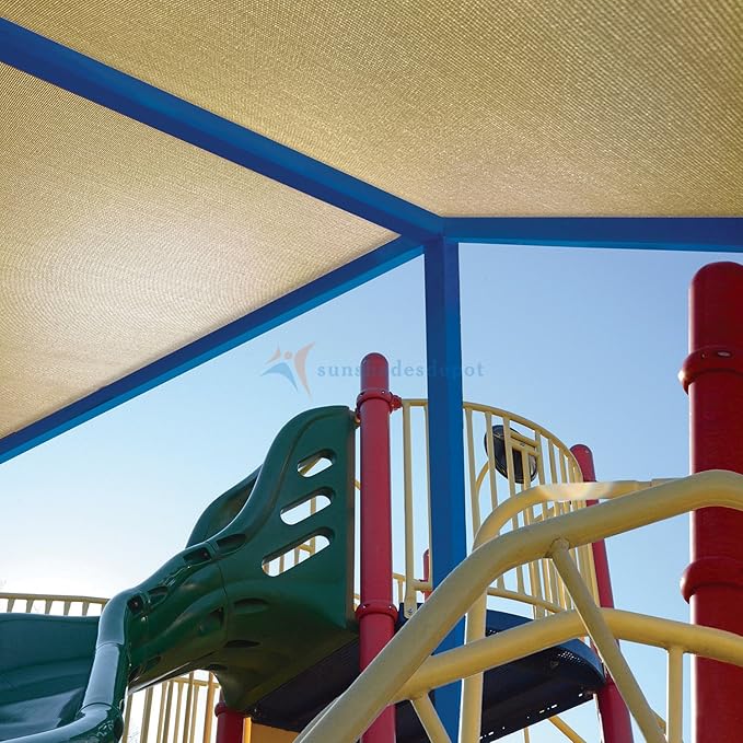 TANG Sun Shade Fabric Roll 8'x72' Shade Cloth for Garden Beige HDPE Mesh Shading Pergola Cover Replacement Canopy, 95% Blockage Sunshades for Outdoor Patio Backyard Plant