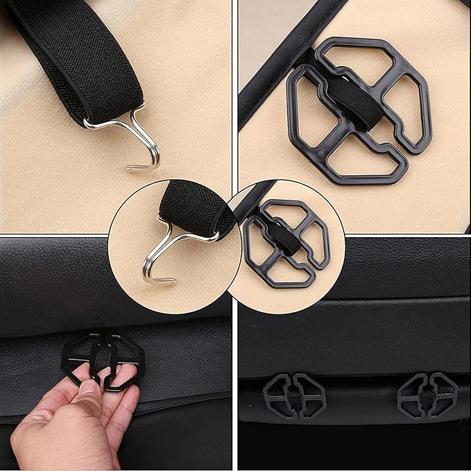 Coverado Seat Covers, Car Seat Covers Front Seats, Black Car Seat Cover, Waterproof Automotive Seat Covers, Seat Cushion, Front Car Seat Covers Leatherette Car Seat Protector Universal Fit Most Cars