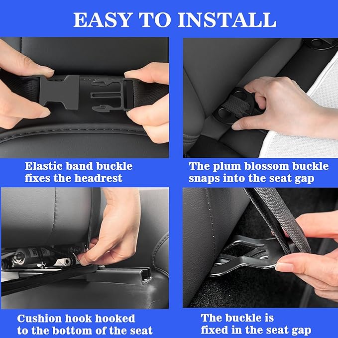 Front Car Seat Covers for Tesla Model Y Model S Model X Model 3 2017-2025 Breathable Interior Seat Cushion Protector All Season Protection Breathable (Without Logo)
