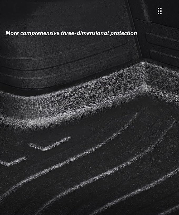 Cargo Liners Fits Jeep Compass 2017-2022 Rear Trunk Floor Mats 3D Boot Tray All-Weather TPE Black