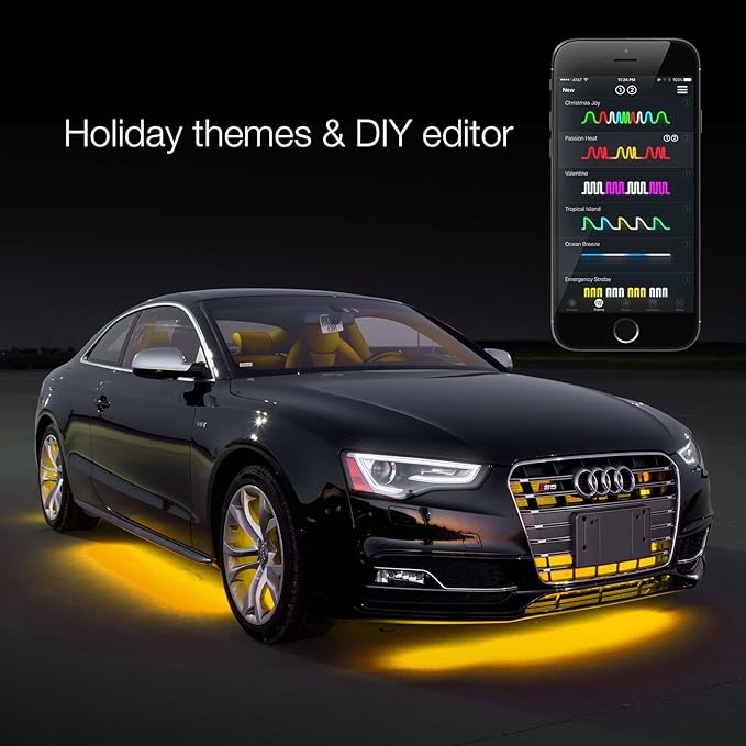XKGLOW chrome App Control Car Mini LED Accent Light Kit - Interior
