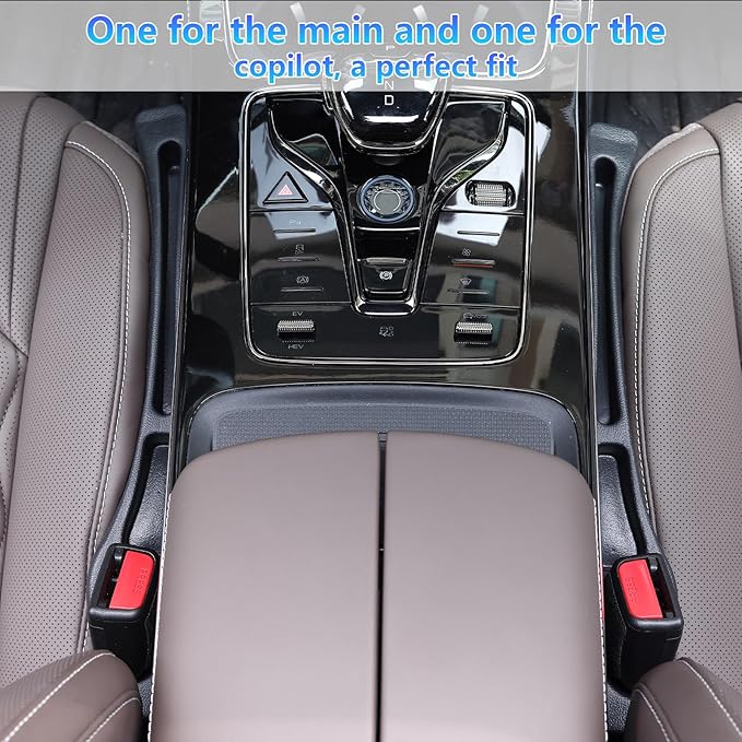 【Compatible with Honda Pilot】 Seat Gap Filler,No Drop Seat Guard Compatible with Honda Pilot,Drop Seat Guards for Cars(2Pcs),Emergency Keychain Car Escape Tool(2Pcs)