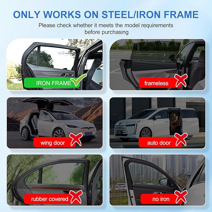 Car Window Shades with 8 Magnets-26.8"x19.7" Car Rear/Side Window Sunshade for Baby Semi-Transparent 2-in-1 Universal Auto Sun Shade for Kid & Pet Protection (2 Pack) Construction Vehicle Cartoon